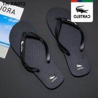 [Karte Le Crocodile] Flip flops male personality outdoor beach couple slippers wear sandals sandals sandals men