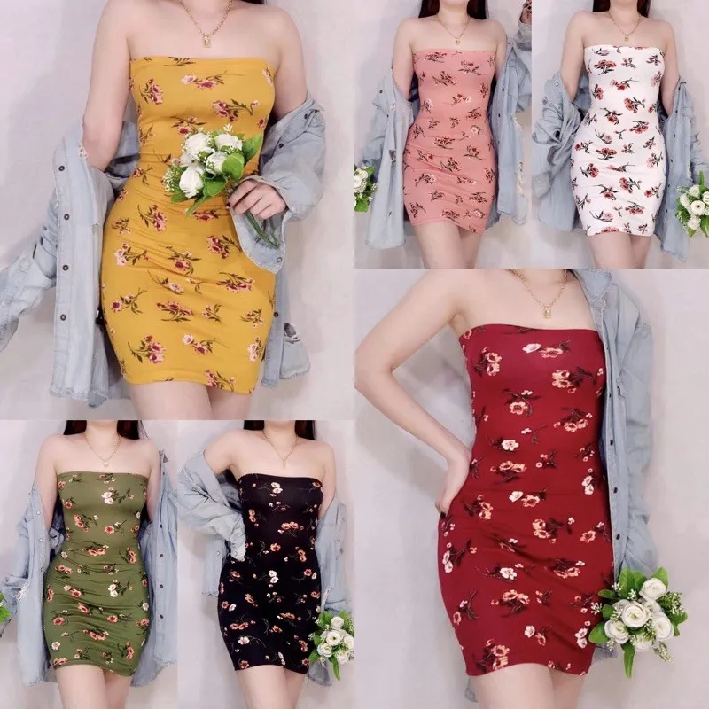 fashionↂ ARIANNA Floral Tube Dress
