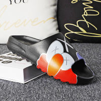 2022 Summer New Outer Wear Thick-soled Slippers Men Fashion Seaside Beach Shoes Casual Spider Web Sandals Integrated Sandals