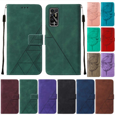 Pova 2 Case on For Tecno Pova 2 Leather Flip Wallet Case Coque For Tecno Pova2 LE7 Capa Magnetic Card Slot Phone Cover Fundas