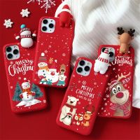 3D Christmas Doll Soft TPU Phone Case For Samsung A52 A50 A32 A72 A51 A21s A31 A70 A71 A12 A40 A20e S21 S20 S10 Plus Cute Cover Electrical Safety