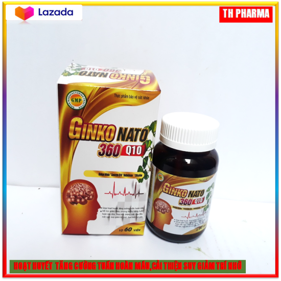 Viên uống hoạt huyết dưỡng não ginkgo natto with coenzym q10 với thành - ảnh sản phẩm 1