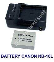 (Saving Set 1+1) NB-10L / NB10L แบตเตอรี่และแท่นชาร์จสำหรับกล้องแคนนอน Battery and Charger For Canon Powershot G15,G16,G3X,G1X,SX40HS,SX50HS,SX60HS BY KONDEEKIKKU SHOP