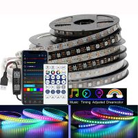 WS2812B WS2812 Led Strip Individually Addressable Smart RGBIC RGB Led Strip Bluetooth app control USB DC5V LED Strip Lighting