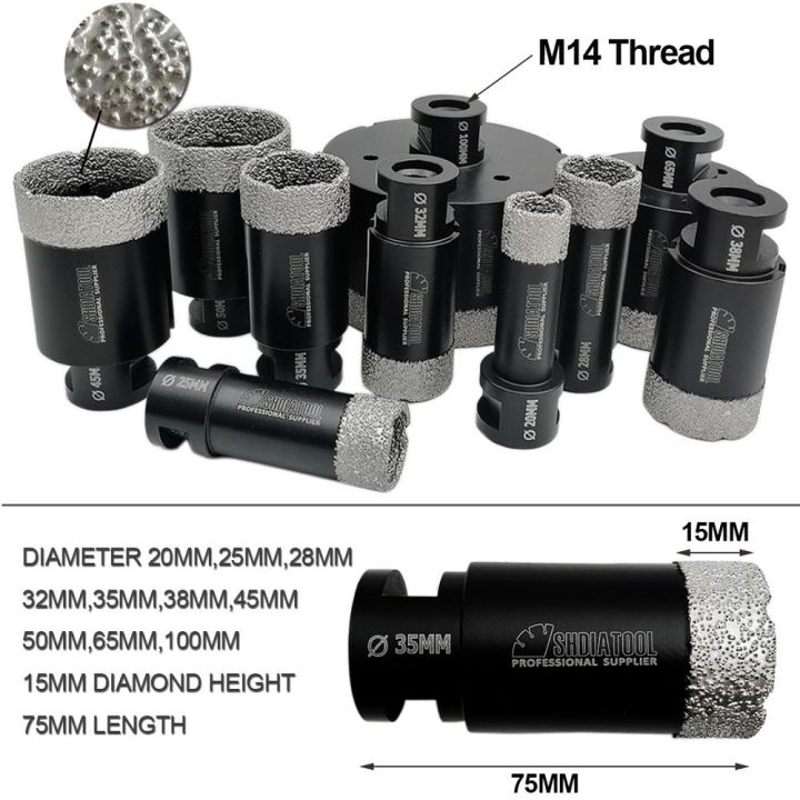 dt-hot-shdiatool-1pc-dry-drilling-core-bits-5-8-11-or-m14-cutter-marble-stone-hole-saw