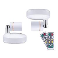 Wireless Spot Lights Battery Operated Accent Lights Indoor Dimmable LED Spotlight Anywhere Rotatable Wall Light(2 Pack)