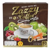 กาแฟลดน้ำหนักและคุมหิว (Zazzy Coffee แซซซี่ คอฟฟี่) ลดความอยากอาหาร เพิ่มการเผาผลาญเพื่อลดน้ำหนัก ไม่ให้เกิดอาการหิวบ่อย 1 กล่อง บรรจุ 10 ซอง