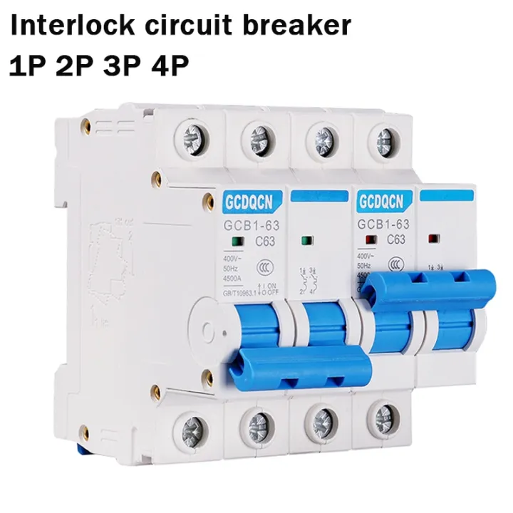 1p 2p 3p 4p Dual Power Manual Transfer Switch Circuit Breaker Mcb 50hz