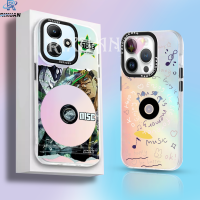 Rixuan เคส Infinix 30i ร้อน12 Play Hot 11 Play Hot 10 Play Hot 10 Lite Smart 7 Smart 6 Smart 5 Hot 20S พิมพ์ลายอะนิเมะเลเซอร์ดิสก์ฝาแข็งซีดี