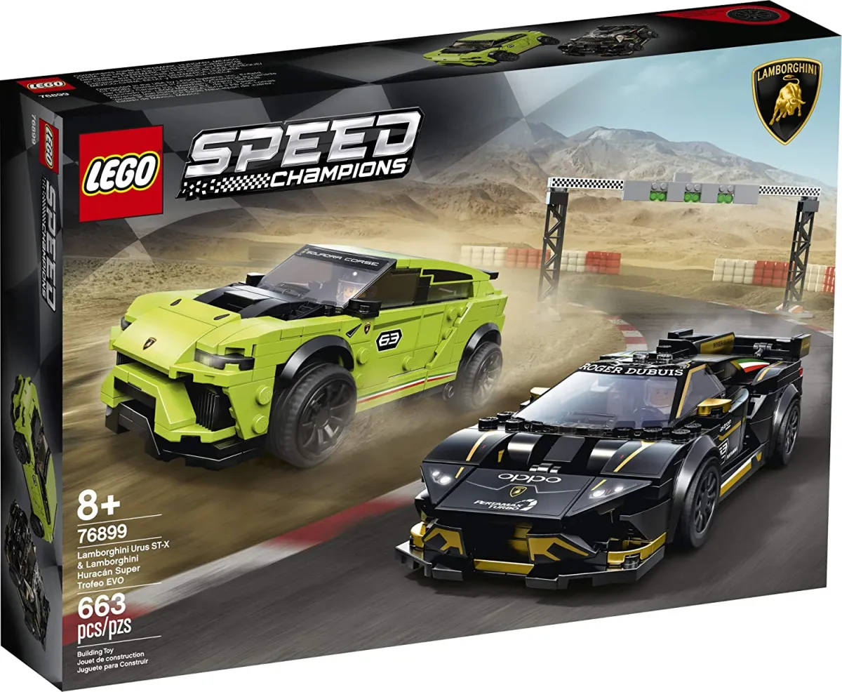 The New Bộ lắp ráp LEGO Speed ​​Champions Lamborghini Urus ST-X và Lamborghini  Huracán Super Trofeo EVO 76899 (659 miếng) 