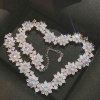 High Quality Original Design Ladies Pendant Diamond Sun Flower Necklace High Carbon Diamond Luxury Jewelry Gift Anniversary
