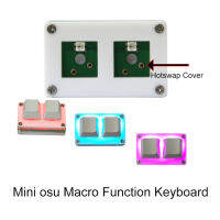 New Mini Keyboard 2keys Outemu Feet cover Hotswap RGB Light For OSU Gaming PS Mechanical Keypad with USB keycap