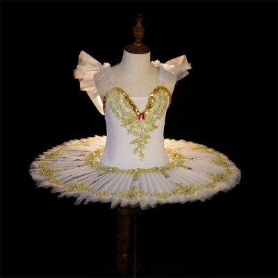 ♞₪◕ Professional Ballet Tutu Dress Girl Dance Costume Child Performance Ballerinas Pancake Tutu Kids Child Carnival Jazz Dance Dress