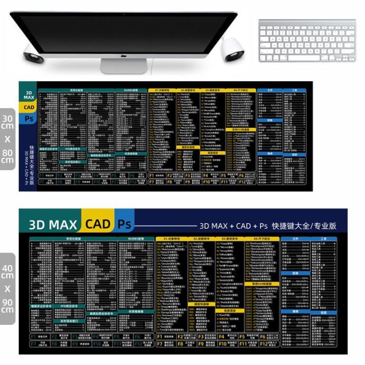 แผ่นรองเมาส์ขนาดใหญ่-cad-ปุ่มลัด-psprwpsexc-ปุ่มลัดที่ใช้กันทั่วไป