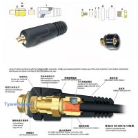 ซ็อกเก็ตปลั๊กเครื่องเชื่อมตัวเชื่อมต่อสายเคเบิล Dkj 35-50 50-70หัวต่อคอมพิวเตอร์1คู่