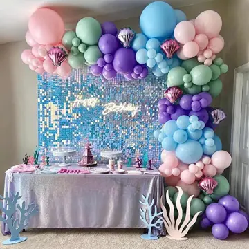 Seashell Balloons, Mermaid Birthday Party, Under the Sea Birthday