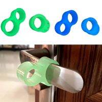 【LZ】 Door Stopper Fluorescent Silica Gel Door Handle Buffer Wall Protection Doorknob Bumper Walls Furniture Protective