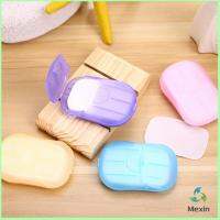 Mexin สบู่เเผ่น แบบพกพา หอมกลิ่นกุหลาบ Paper soap