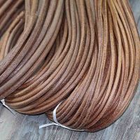 5Y/lot 1 1.5 2 2.5 3 4 mm Genuine Cow Leather Cord Bracelet Necklace Findings Round Leather Rope String Jewelry Making Findings