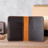 100% Leather Handmade Wallet for Credit Card Holder and Credential Holder Multi Slot Slim Mens Card Holders Card Holders