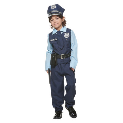ชุดตำรวจชายดีลักซ์ ชุดคอสเพลย์ฮาโลวีนของ FBI ชุดเด็ก เจ้าหน้าที่ตำรวจ ชุดคอสเพลย์