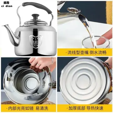 3.0L Thickened Whistle Kettle 304 Stainless Steel Boiling Water