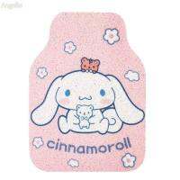 ANGELIO พรมลายการ์ตูนพีวีซีกันน้ำ Kuromi หลักฐานสกปรก Cinnamoroll เมโลดี้ภายในรถ Kuromi Keset Mobil เพลงพรมเช็ดเท้าแผ่นป้องกันฝุ่นเสื่อปูพื้นรถ