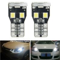 XELKA 2pcs สีขาวขาว ที่2835-13SMD หลอดไฟ LED ซัง หลอดไฟอ่านหนังสือ LED สำหรับรถยนต์ W5W ไฟส่องป้ายทะเบียน แผนที่โดม