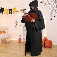 [Fast delivery] Halloween Childrens Costume Boys and Girls Magician Black Cape Cloak Childrens Day Childrens Day Kindergarten Performance Costumes