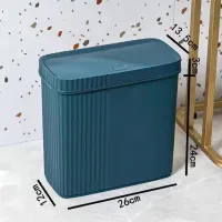 Recycling Bin Trash Can with Lid Bathroom Office Storage Kitchen Goods Garbage Bucket Recycle Bin Containers Waste Wastebasket