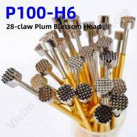 【LZ】zmthn0a0370 100PCS P100-H6 33.35mm 28-claw Plum Blossom Head Dia 3.0mm Needle Spring Test Probe P100-H Dia 1.36mm Circuit Board Test Tool