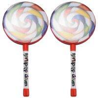 2X Kids Percussion Lollipop Drum, 6Inch