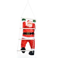 Christmas Decorations Climbing Rope Ladder Santa Claus Christmas Pendant Hanging Doll Tree Ornament Home Decor Cloth Kits B