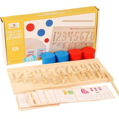 Wooden Numbers Tracing Board Wooden Number Tracing Board Math Counting Toy Double-Sided Card Educational Toy Gifts helpful