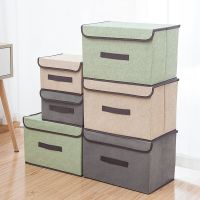 【CW】℡✤  Storage Boxes  Bins organizer Office closet drawer Organizer box storage container Folding Gray