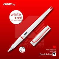 ปากกาหมึกซึม Lamy Joy White+Red Clip [Model 015] ด้ามสีขาวแหนบสีแดง หัวขนาด 1.5