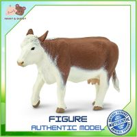 Safari Ltd. : SFR160029 โมเดลวัว Hereford Cow Model Action Figure Cartoon แอกชั่น ฟิกเกอร์ ของเล่น ของสะสม ของเล่นเด็ก ตุ๊กตา Mamy and Buddy