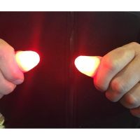 ◑✢❈ 2/4/6pcs Magic Light Up Finger Fingers LED Tricks Thumb Props Christmas Christmas Festival Party Novelty Funny Toys