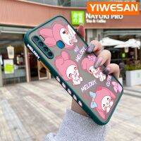 YIWESAN เคสสำหรับ Infinix S5 S5ไลท์เคส X652ลายการ์ตูนเมโลดี้มีน้ำค้างแข็งโปร่งใสแบบแข็งขอบสี่เหลี่ยมด้านข้างเป็นรูปแบบเคสนิ่มป้องกันกล้องปลอกซิลิโคนกันกระแทก