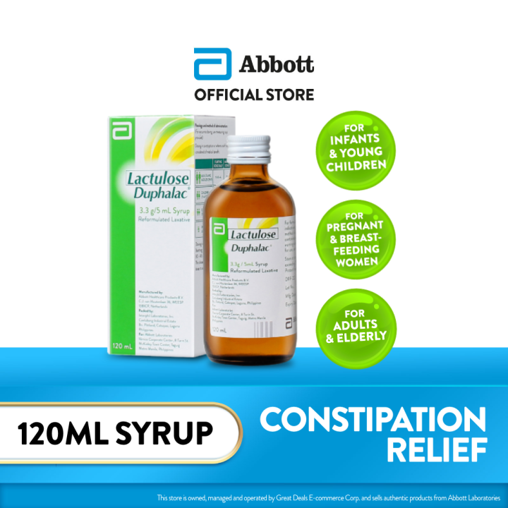 Lactulose (Duphalac) 120mL syrup Lazada PH