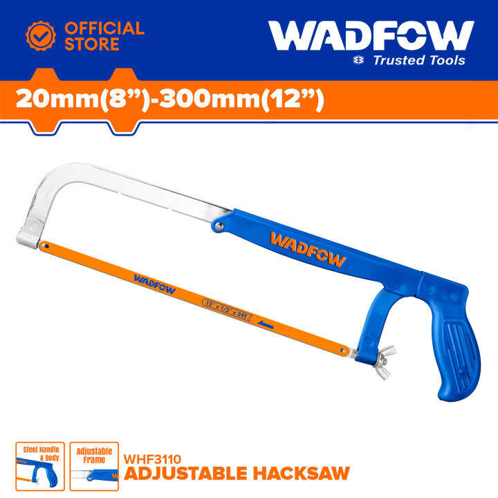 WADFOW Adjustable Hacksaw Hack Saw Frame 8" Inch to 12" Inch With 1pc