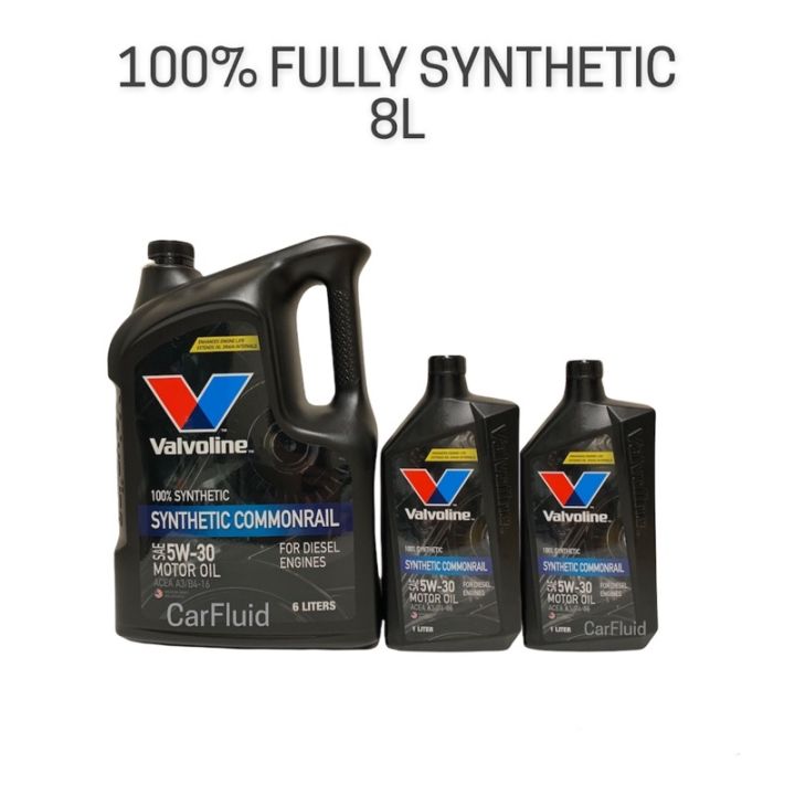 น้ำมันเครื่อง-valvoline-synthetic-commonrail-5w-30-6-1-ลิตร-วาโวลีน-น้ำมันเครื่อง-ดีเซล-สังเคราะห์แท้-100