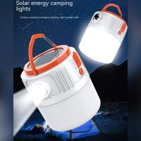 Portable Led Solar Camping Lantern High Power Usb Rechargeable Outdoor Tent Lamp Emergency Lights