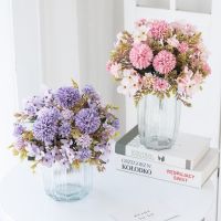 【DT】 hot  Artificial flowers silk hydrangea household decoration vase Christmas wreath wedding garden rose  Simulated bouquet Scrapbooking