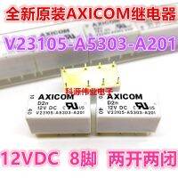 1ชิ้น D2n 12VDC V23105-A5303-A201แท้ใหม่รีเลย์ AXICOM 8พินรับประกันสองแบบเปิดและปิดของแท้