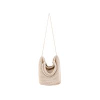 T2Women Versatile Shoulder Shackle Woven Bag Holiday Straw Bag