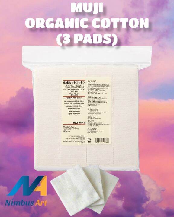 MUJI ORGANIC COTTON (3 PADS ONLY) FOR REBUILDABLE ATOMIZER ORIGINAL