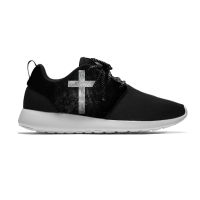 Cross Jesus Christ Christian Personality Funny Sport Running Shoes Casual Breathable Lightweight 3D Print Men Women Sneakers