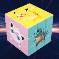 Pokemon Pikachu Magic Cube Puzzle Cartoon Kids Toy 3x3x3 Cube Puzzle Neo Cubos Fun Autism Kids Toy Birthday Gifts