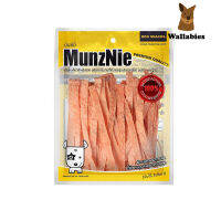 MunzNie ปลาเส้นรสปูอัด (เส้นใหญ่)ขนมสุนัข ขนมแมว 80กรัม